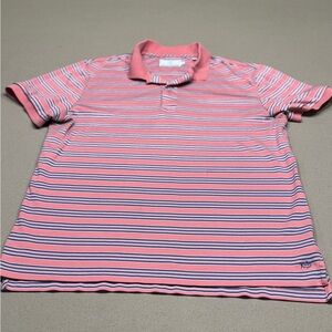 Southern Tide Pink and Blue Striped Polo